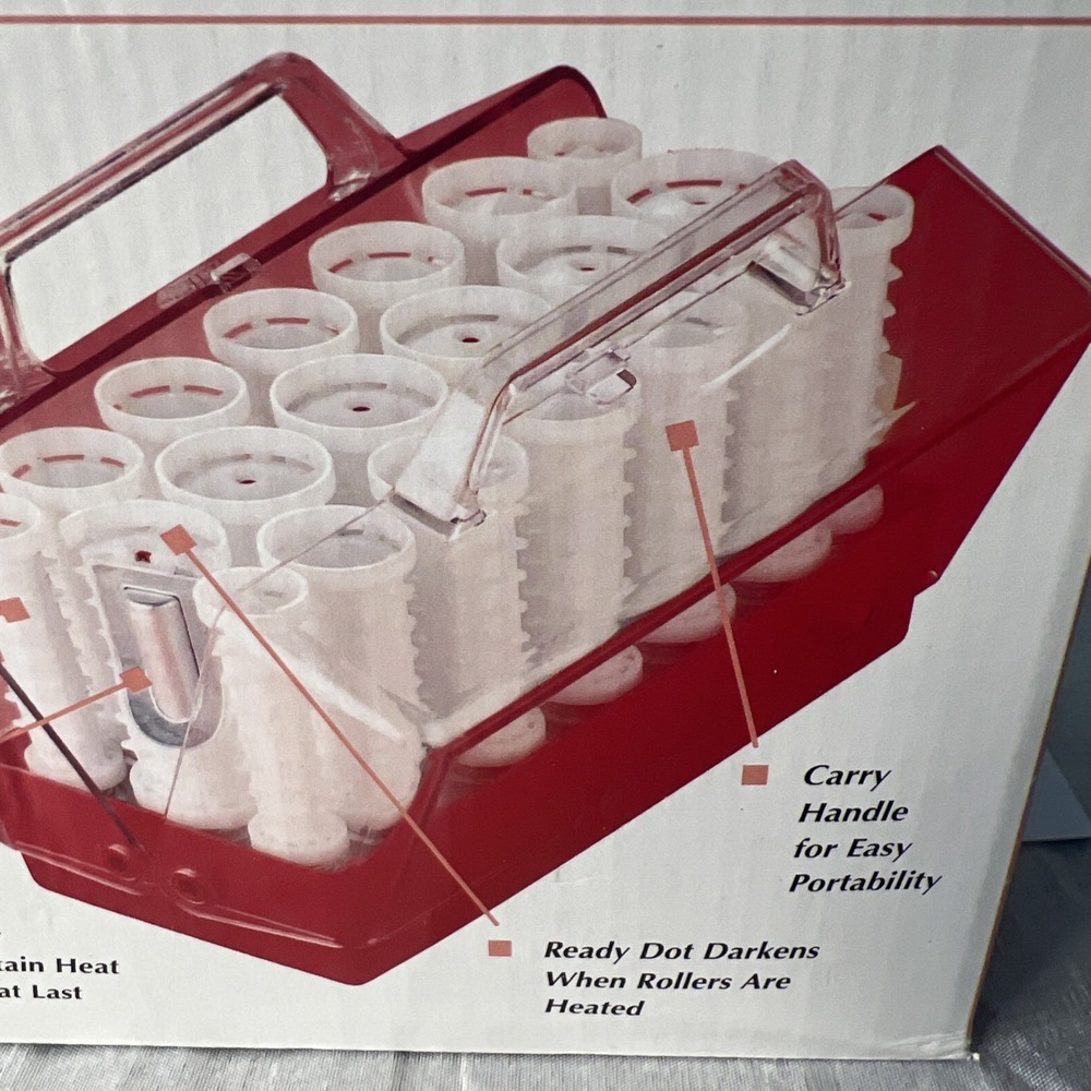 VTG Remington Style Setter 20 Heated Hot Rollers Hair Curlers Wax Core C-20 Box - Picture 8 of 10